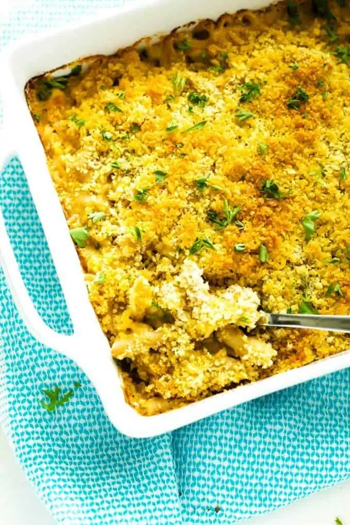 Gluten Free Macaroni and Cheese and spoon
