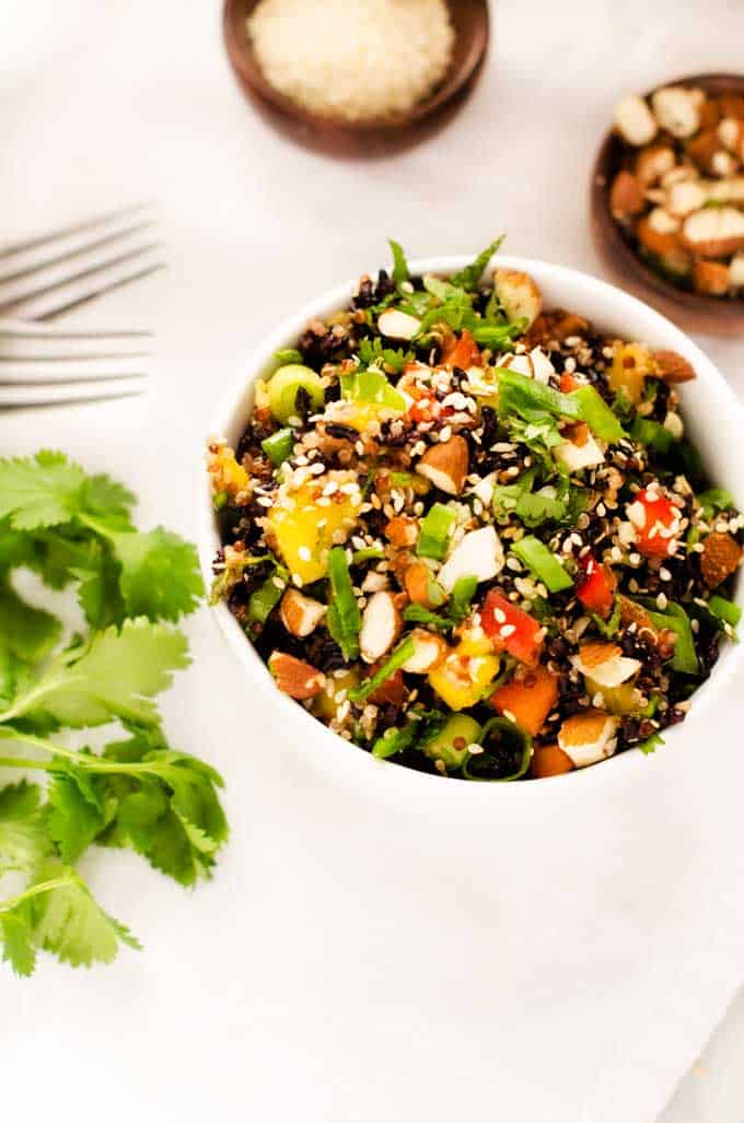 Thai Black Rice Quinoa Salad