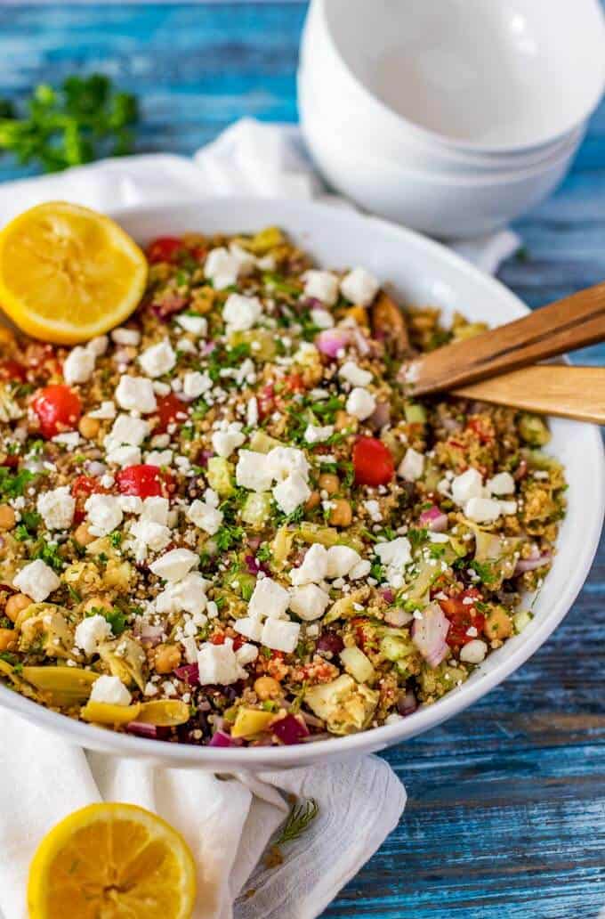 Mediterranean Quinoa Salad Recipe Recipe - Wendy Polisi