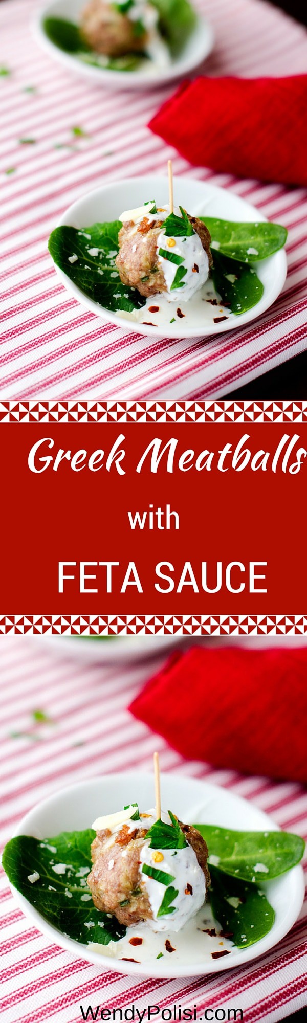 Greek Meatballs with Feta Sauce