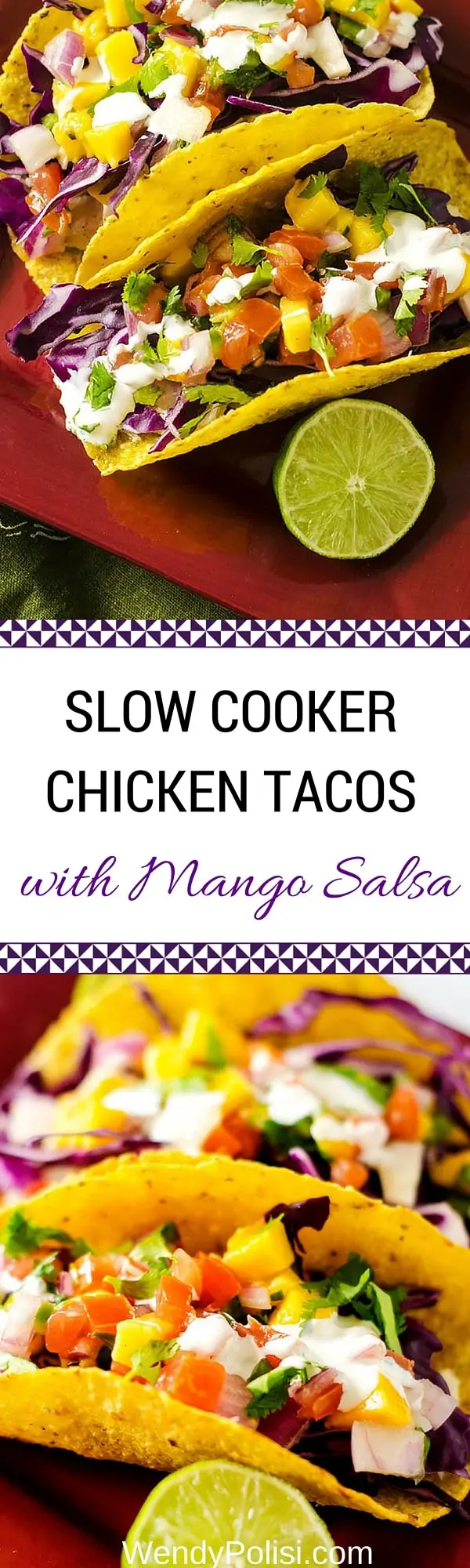 Slow Cooker Chicken Tacos with Mango Salsa