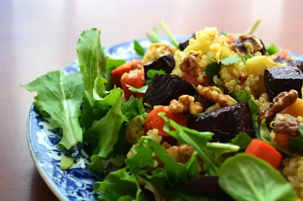 Roasted Root Vegetable Quinoa Salad - WendyPolisi.com