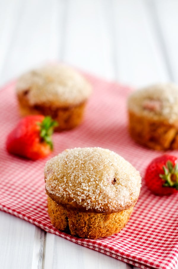 Strawberry Quinoa Muffins - WendyPolisi.com