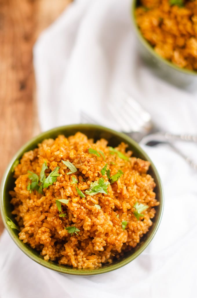 Slow Cooker Mexican Quinoa & Rice