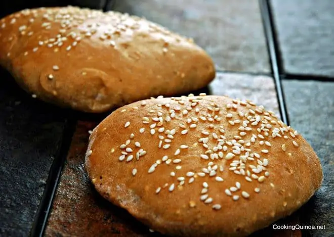 Vegan Quinoa Sandwich Buns - These are a great healthier option for those times you want bread.