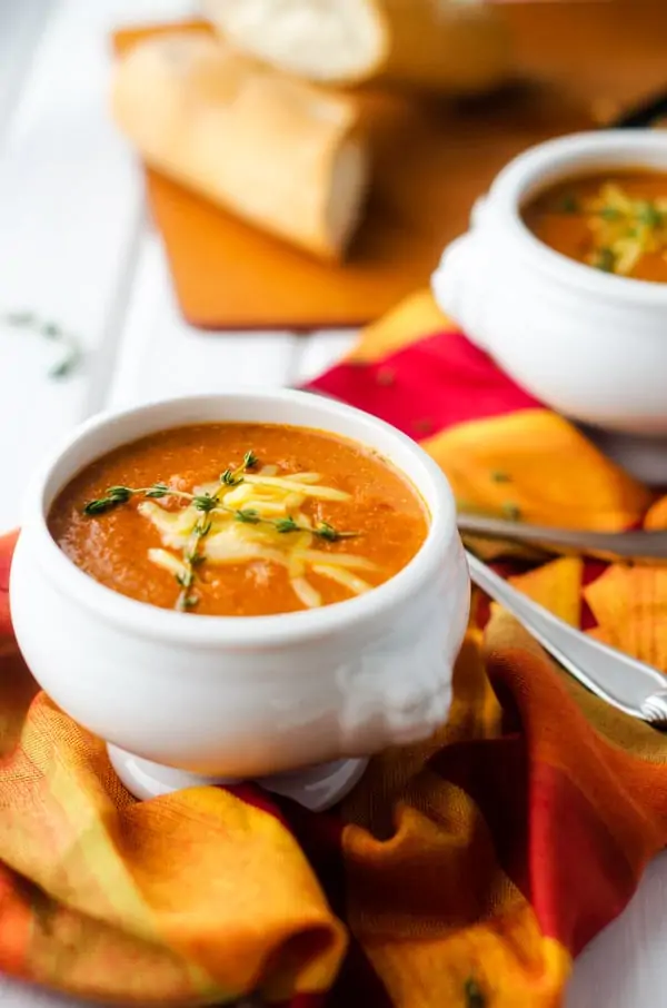 Tomato Cheddar Quinoa Soup - WendyPolisi.com