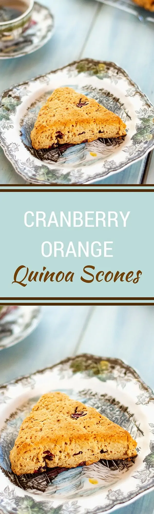 Cranberry Orange Quinoa Scones