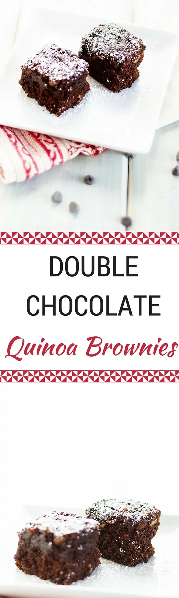 Double Chocolate Quinoa Brownies