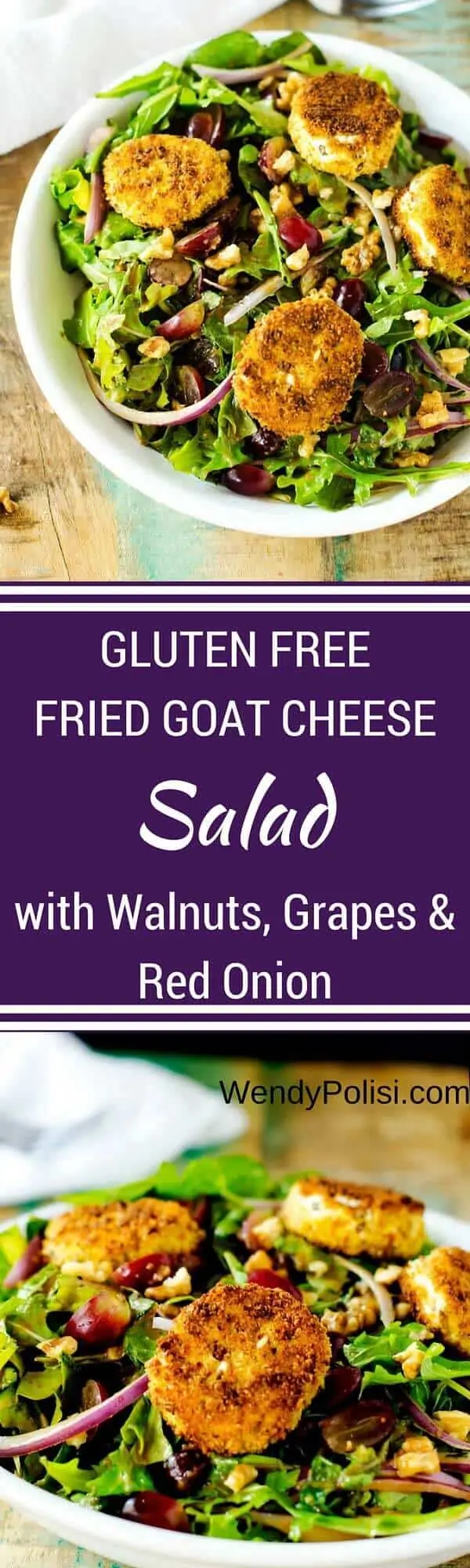 Gluten Free Fried Goat Cheese Salad
