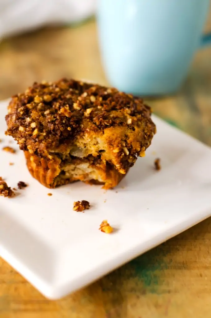 gluten-free-walnut-pear-coffee-cake-muffins