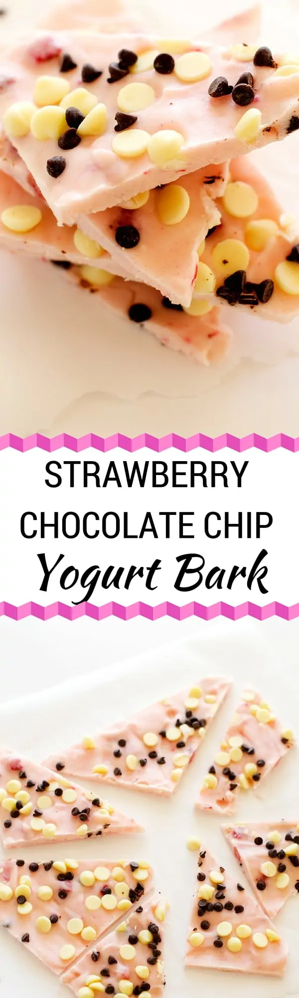 Strawberry Chocolate Chip Yogurt Bark - You won't believe how excited your kids get over this easy to make snack! - WendyPolisi.com
