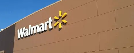 Photo of the walmart sign.