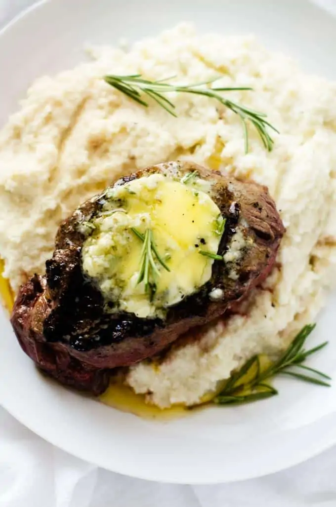 Grass-Fed Filet with Blue Cheese Butter
