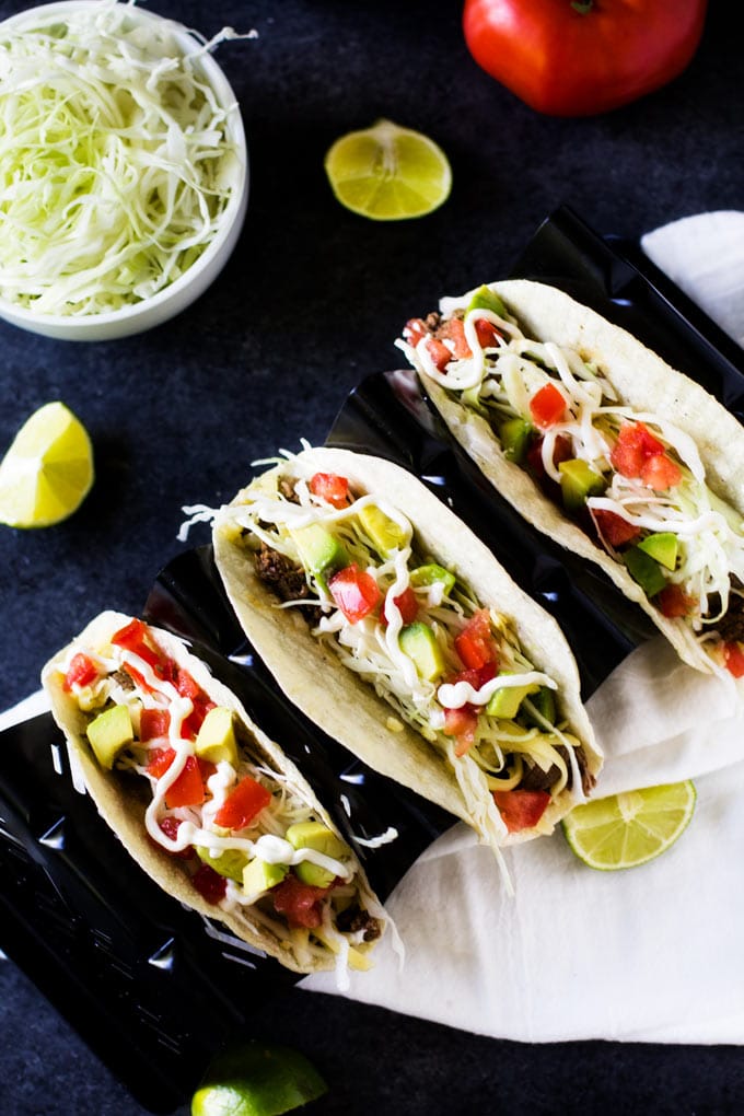 Slow Cooker Chipotle Beef Tacos