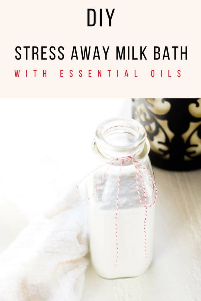 DIY Stress Away Milk Bath