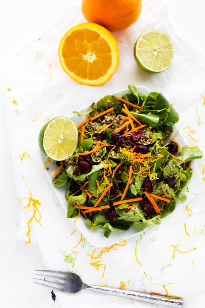 Photo os Citrus Quinoa Salad with oranges and limes