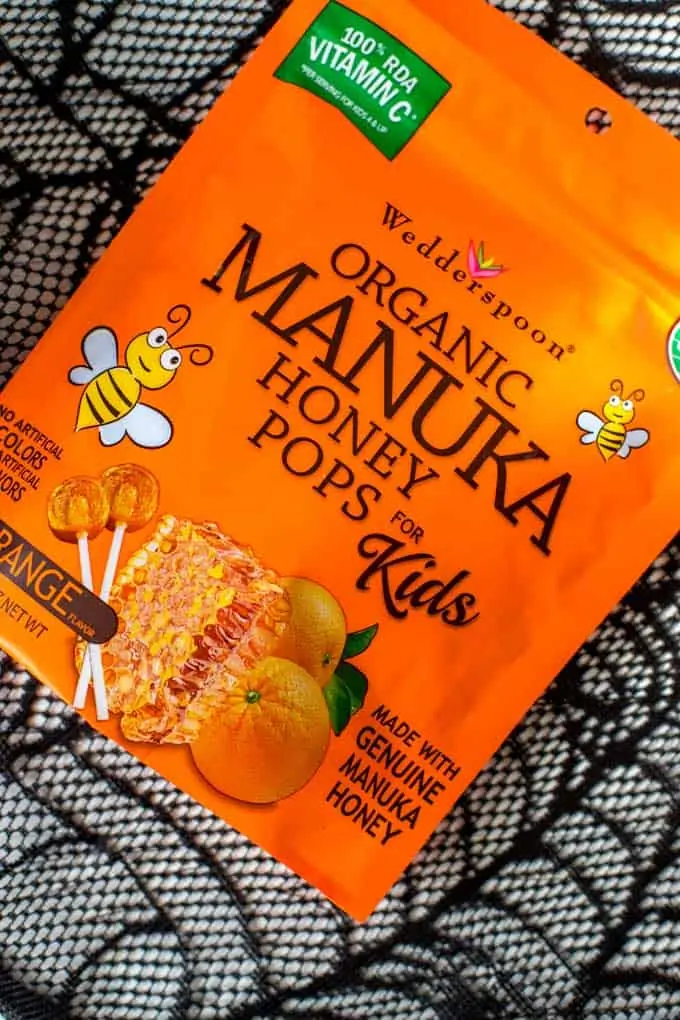 Close Up Photo of Organic Manuka Honey Pops.