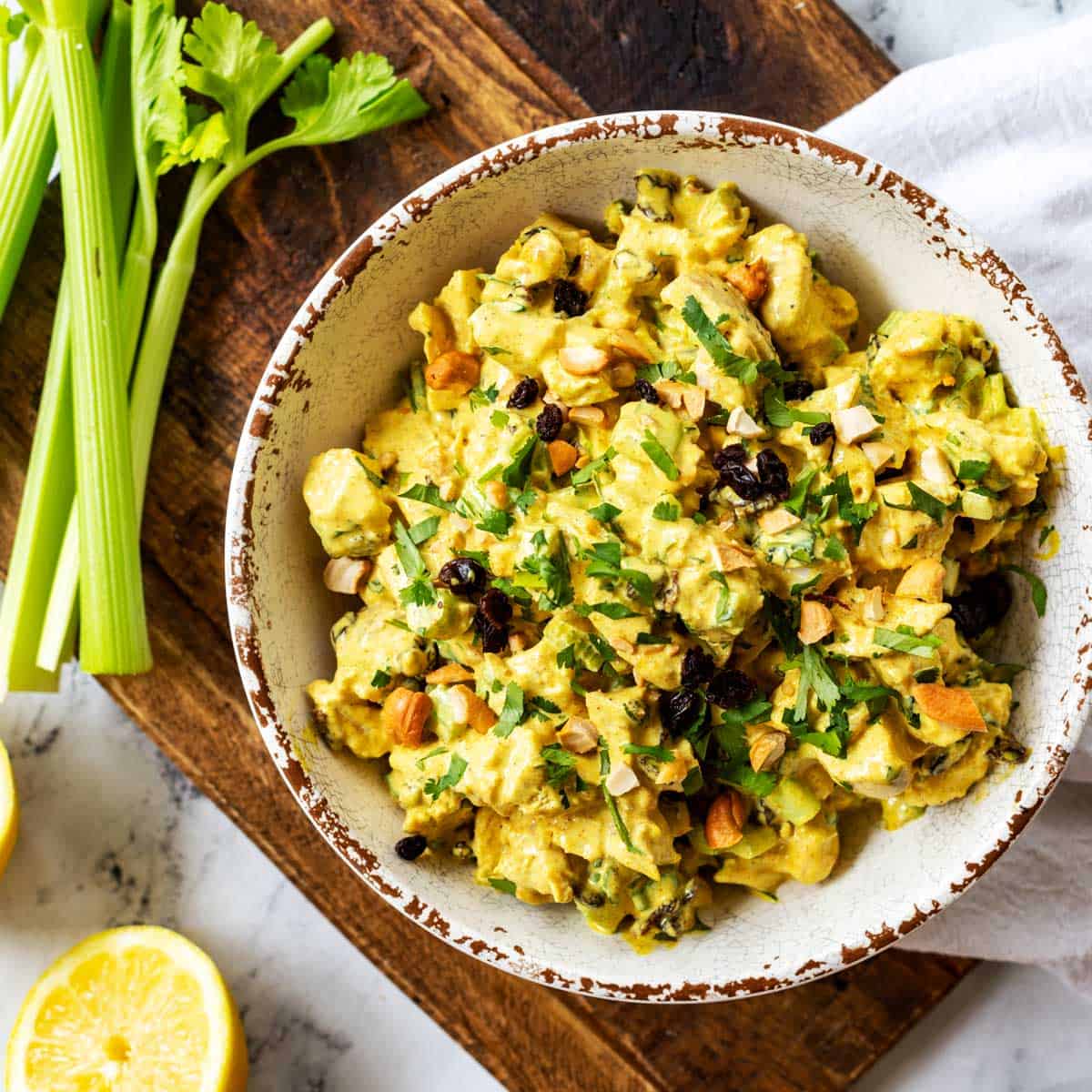 Curried Chicken Salad With Toasted Almonds Recipe