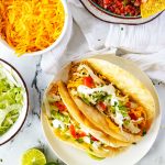 Square photo of Instant Pot Chicken Tacos.