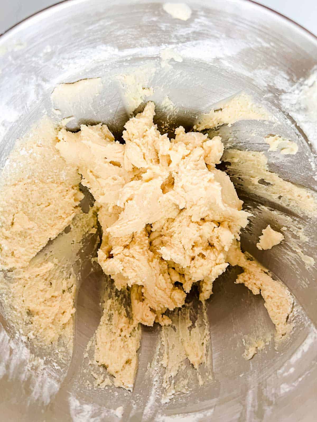 Photo of spritz cookie dough ready to be pressed.