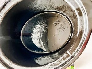 Photo of a slow cooker sprayed with cooking spray.