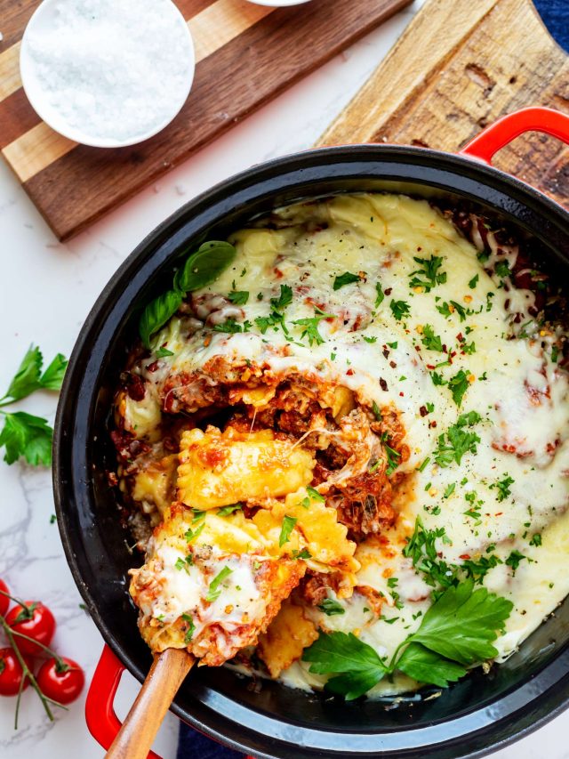 Crockpot Ravioli Lasagna - Wendy Polisi