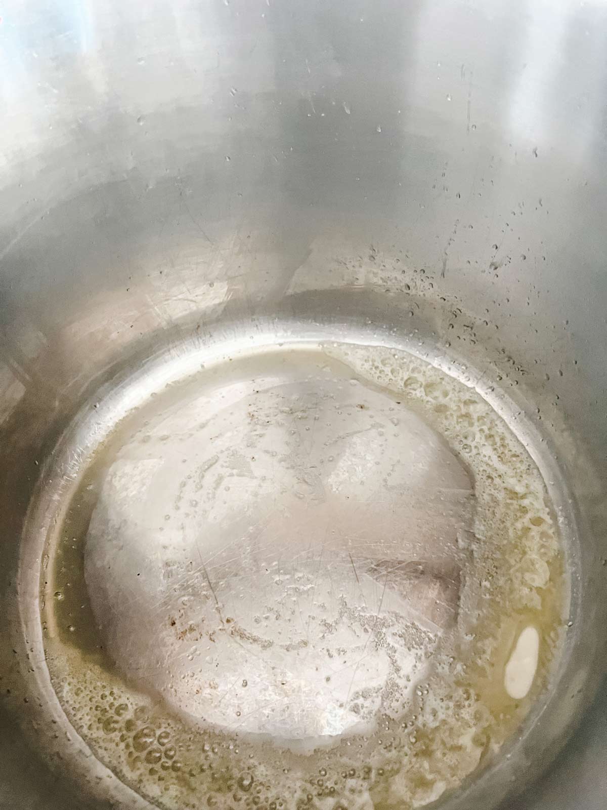 Butter melted in an Instant Pot.