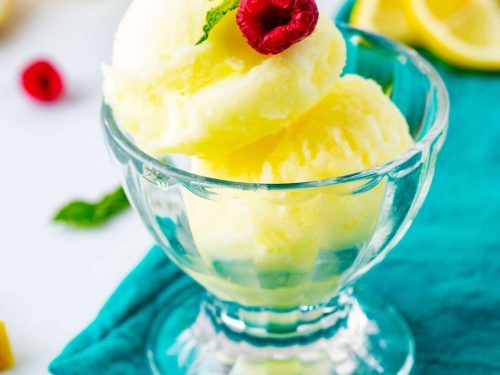 3-Ingredient Ninja Creami Lemon Sorbet - Wendy Polisi