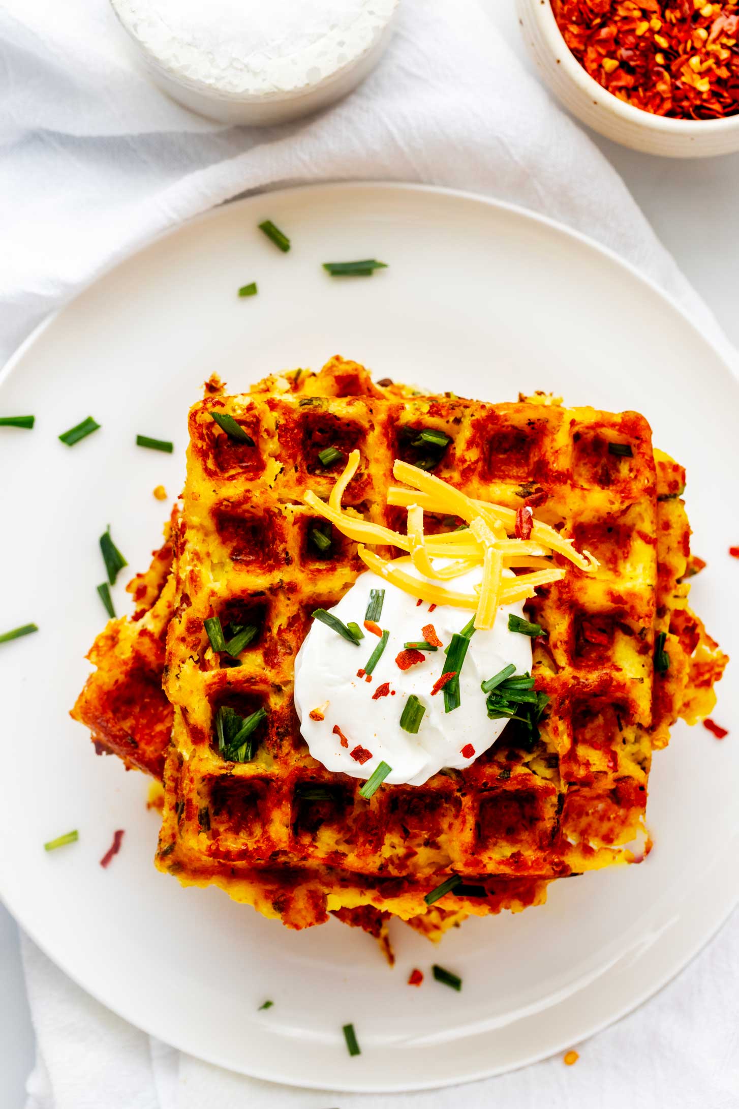 Waffle Iron Hash Browns - The Cozy Cook