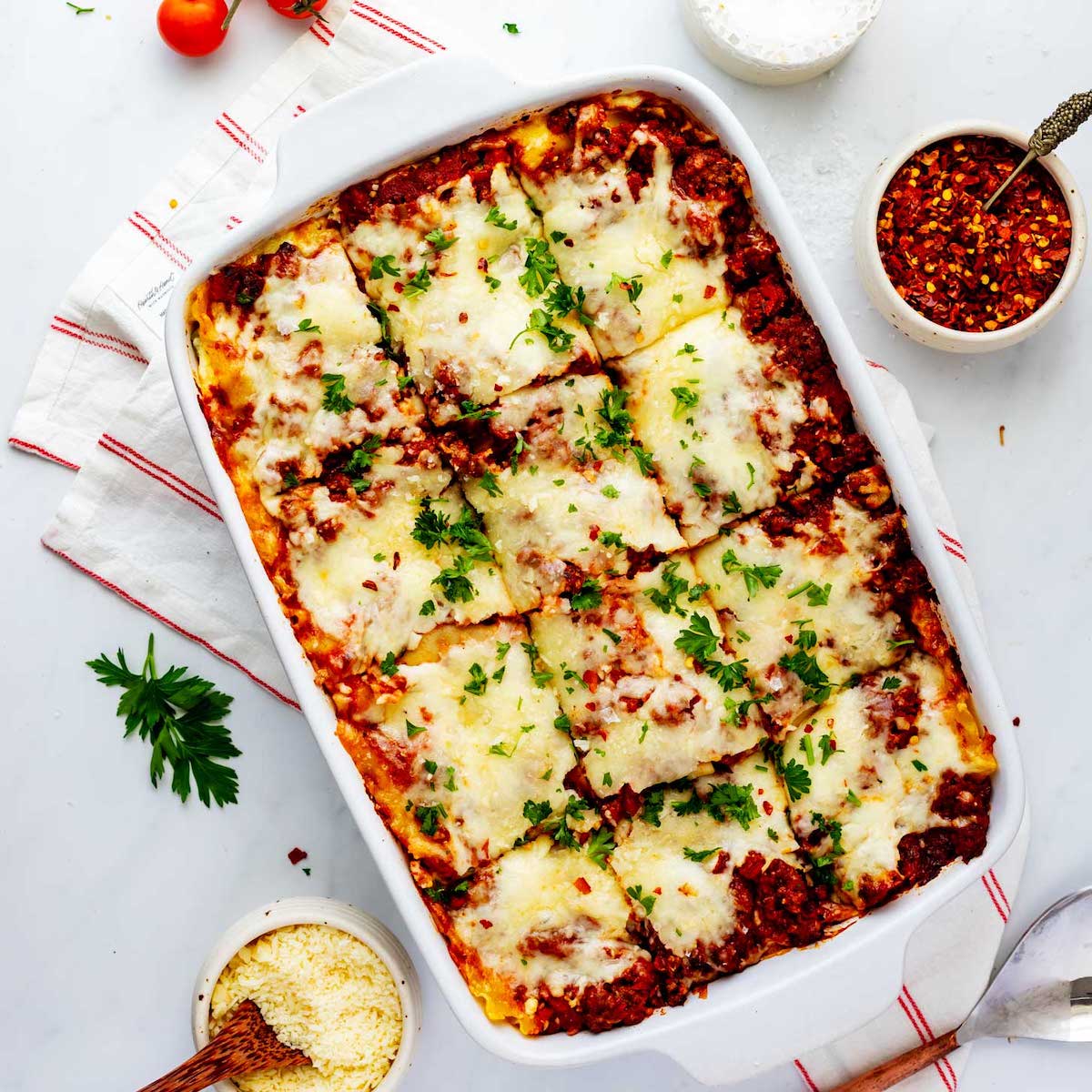 Lasagna Recipe with Cottage Cheese - Wendy Polisi