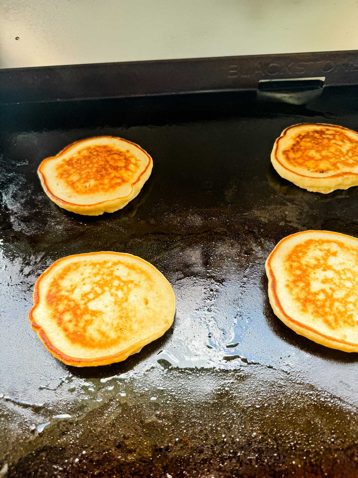 Pancakes on a Blackstone Griddle.