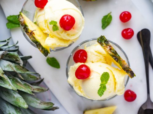 Ninja Creami Pineapple Sorbet - Wendy Polisi